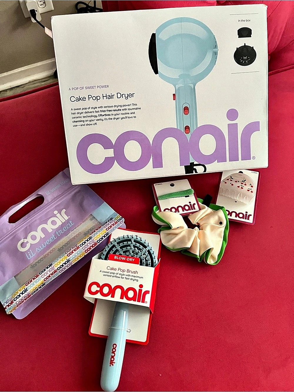 Conair Cake Pop Hair Dryer Set in Blue NWT